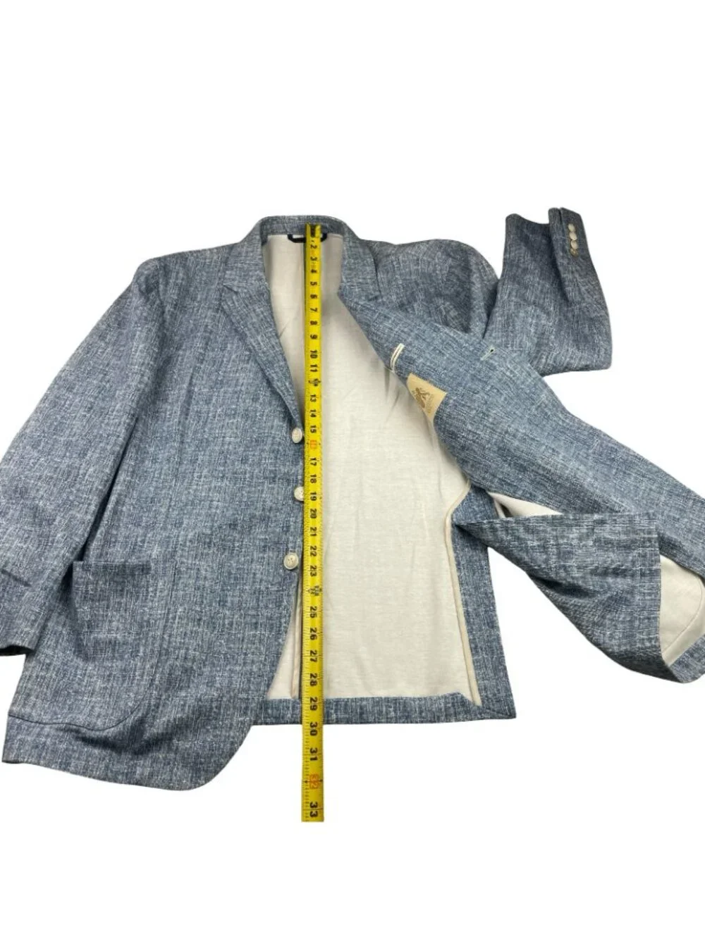 Circle Of Gentlemen Men’s Performance Stretch Travel Blazer Blue • 48S US--58 EU